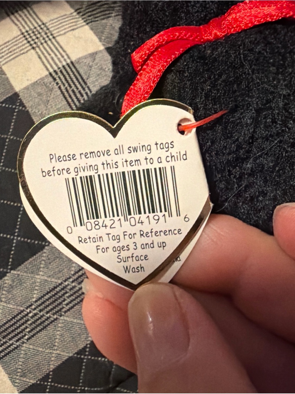 Gigi TY Beanie Baby 1997 1998 Poodle with *Tag Anomalies* Retired - Picture 6 of 9
